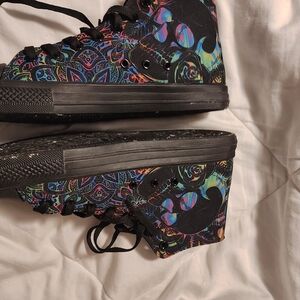 Colorful Patterned High-Top Sneakers
